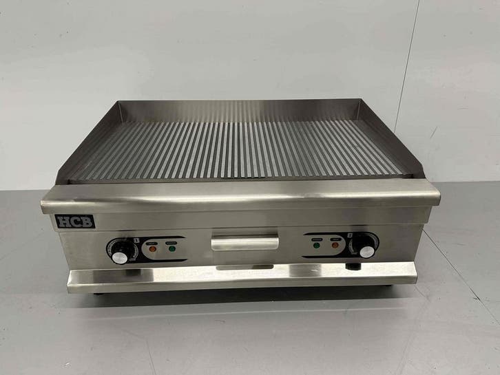 RVS Grillplaat Bakplaat Geribbelde bakplaat 75 cm 400V, Articles professionnels, Horeca | Équipement de cuisine, Enlèvement ou Envoi