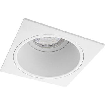 Spot Armatuur GU10 - Pragmi Minko Pro wit aluminium inbouwsp, Verzenden