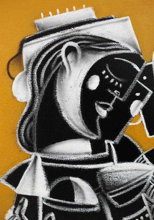 Jone Hopper - Deux soeurs, Antiek en Kunst, Kunst | Schilderijen | Modern