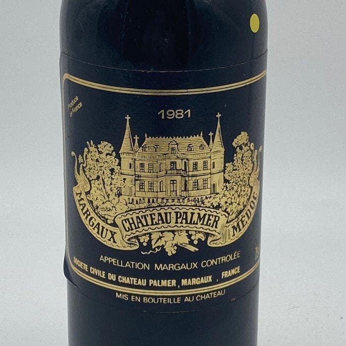 1981 Chateau Palmer - Margaux 3ème Grand Cru Classé - 1 Fles, Verzamelen, Wijnen