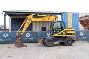 Veiling: Wielgraafmachine JCB JS160W Diesel 81kW 2005, Ophalen