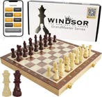 2dekans | Windsor Schaakbord - met Schaakstukken - 40 cm -, Ophalen of Verzenden
