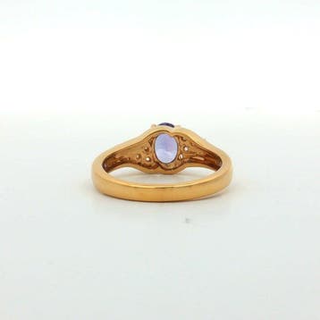 Sans prix de réserve - Bague Argent, Plaqué or - 1.11ct. tw., Bijoux, Sacs & Beauté, Bagues