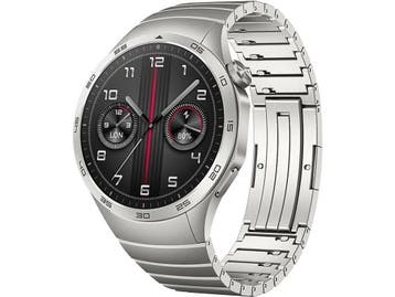 Huawei Watch GT 4 46 mm zilver met leren bandje bruin, Bijoux, Sacs & Beauté, Verzenden