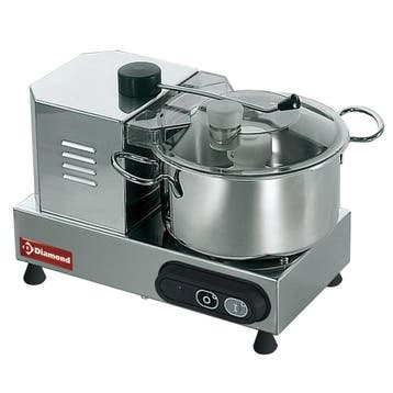 Cutter RVS 4L | Vlak mes met gekromde bladen | 0.35kW |, Verzenden, Nieuw in verpakking
