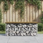 vidaXL Tuinbank schanskorfontwerp 103x44x42 cm geïmpregneerd, Verzenden, Nieuw
