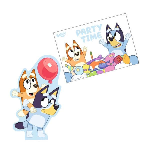 Bluey Uitnodigingen 8st, Hobby & Loisirs créatifs, Articles de fête, Envoi