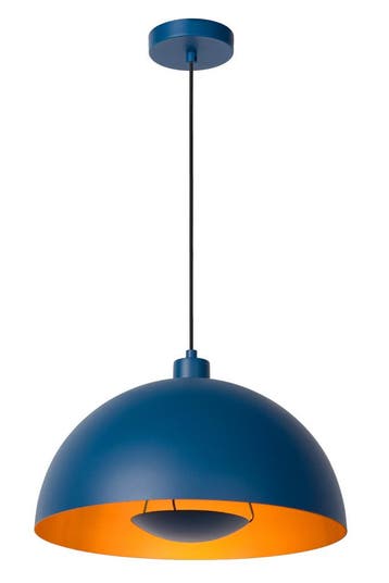 Hanglamp Lucide SIEMON -  - Ø 40 cm - 1xE27 - Blauw, Verzenden, Nieuw