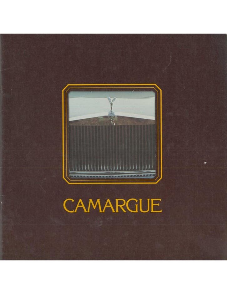 1975 ROLLS ROYCE CARMARGUE BROCHURE, Boeken, Auto's | Folders en Tijdschriften