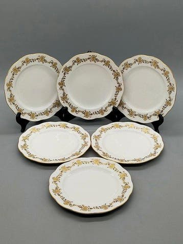 Rosenthal - Eetservies - Classic Rose Group – 6 Perlrand