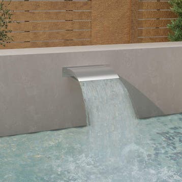 vidaXL Zwembadfontein 45x26x13 cm roestvrij staal, Tuin en Terras, Verzenden, Nieuw