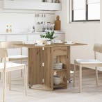 vidaXL Eettafel 115 x 70 x 75 cm Bewerkt hout Artisanaal, Huis en Inrichting, Verzenden, Nieuw