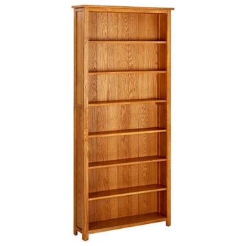 vidaXL Boekenkast met 7 schappen 90x22,5x200 cm massief, Verzenden