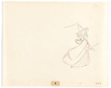 Walt Disney - Originele animatietekening Fauna - Sleeping, Nieuw