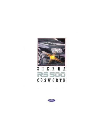1987 FORD SIERRA RS 500 COSWORTH BROCHURE ENGELS, Ophalen of Verzenden