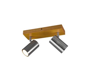 Trio MARLEY plafondspot | GU10 Fitting | nikkel mat | 26 x 9, Verzenden