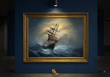 Safwan Haroun (1960) - Ship facing the storm