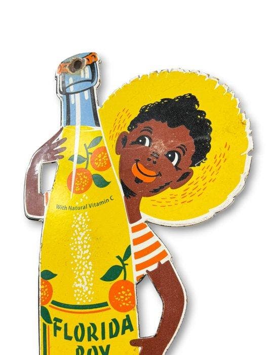 Florida Boy Orange - Emaille plaat - Emaille, Antiquités & Art, Antiquités | Assiettes décoratives & Carrelages