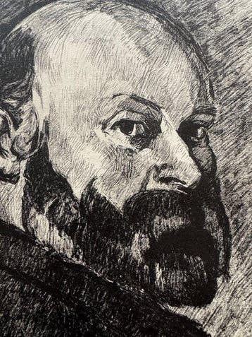 Edouard Vuillard (1868-1940) - Portrait de Cézanne, 1914