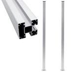 vidaXL Schuttingpalen 2 st 185 cm aluminium, Verzenden