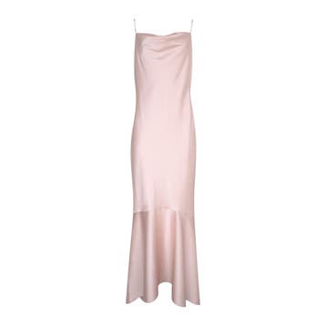 Rinascimento • lange roze satijnen jurk • L, Kleding | Dames, Rinascimento, Verzenden, Nieuw, Roze