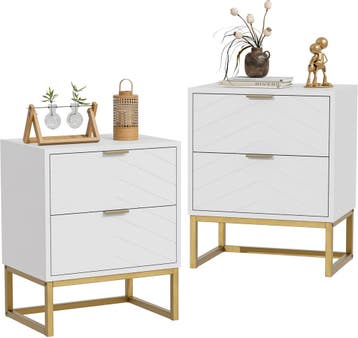 Nachtkastje set van 2 - Bijzettafel - Opbergkastje - 56,5x56, Huis en Inrichting, Verzenden, Nieuw