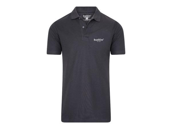 Veiling - Ballin Est. 2013 Basic Polo - Antraciet - M, Kleding | Heren, T-shirts