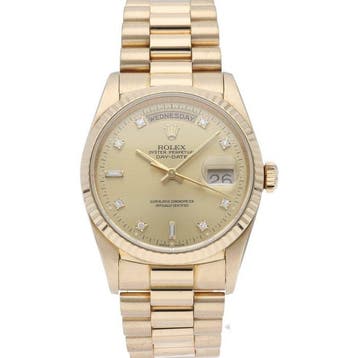 Rolex - Day date watch 10P diamond - 18238A(L) - Heren -, Nieuw