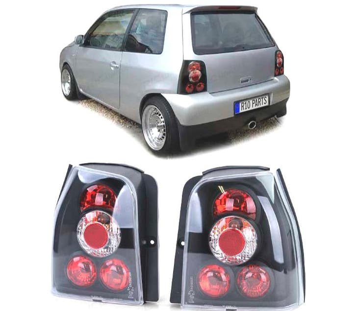 FEUX ARRIÈRE VOLKSWAGEN VW LUPO SEAT AROSA 97-05 NOIR, Autos : Pièces & Accessoires, Éclairage, Envoi