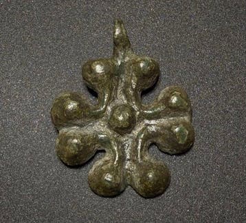 Middeleeuwen, kruisvaardersperiode Brons Stijlvol kruis, Antiek en Kunst