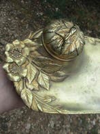 Inktpot - Jean Garnier, inktpot églantines Art Nouveau.