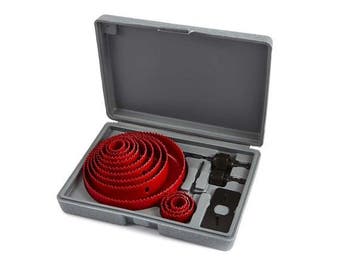 Veiling - HBM 16-delige gatzagenset – 19-127mm diameter, Doe-het-zelf en Bouw, Nieuw