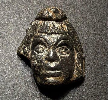 Oud-Romeins Brons Hoofd met een naar voren gericht portret, Antiek en Kunst