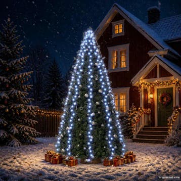 vidaXL Kerstboomverlichting met 500 LEDs blauw, Verzenden