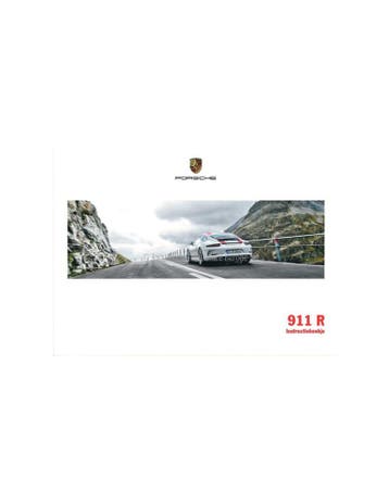 2016 PORSCHE 911 R INSTRUCTIEBOEKJE NEDERLANDS