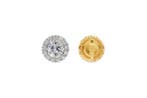 Oorbellen - 14 karaat Geel goud, Rhodium geplateerd -, Handtassen en Accessoires, Nieuw