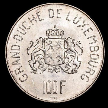 Luxembourg. Charlotte. 100 Francs 1963 / Millennium of City