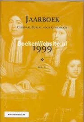 Genealogie jaarboek 53 1999 9789058020109 ONDER, Verzenden, Gelezen, ONDER