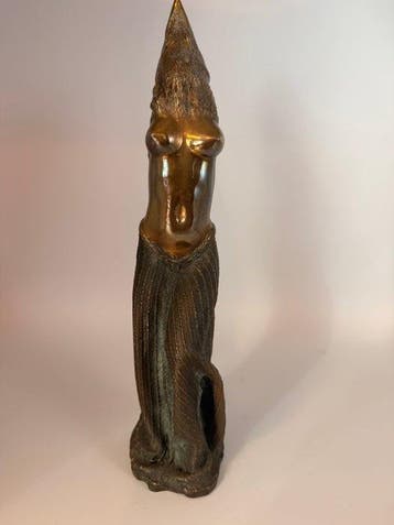 Gilbert Kruft - Figuur - Passo di danza - Gepatineerd brons