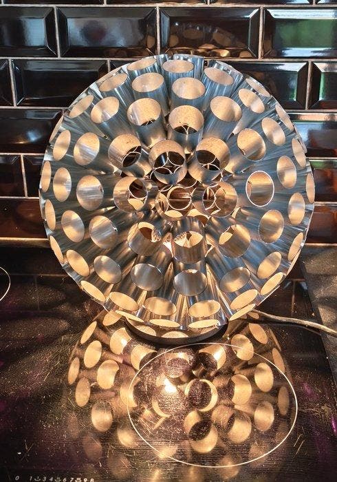Lampe de table - Aluminium, Métal - Space age, Antiek en Kunst, Kunst | Designobjecten
