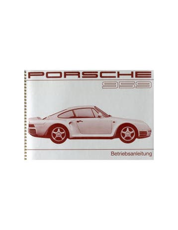 1987 PORSCHE 959 INSTRUCTIEBOEKJE DUITS, Ophalen of Verzenden