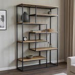 Vakkenkast Mangohout Bowi 120 cm, Verzenden, Nieuw, Overige houtsoorten, Industriële meubels