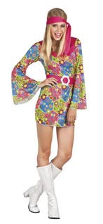 Hippie Jurkje M, Kleding | Dames, Carnavalskleding en Feestkleding, Verzenden, Nieuw