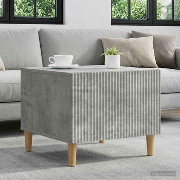 vidaXL Salontafel met lade Betongrijs 49 x 50 x 40 cm, Verzenden