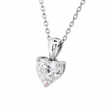 Pendentif - 18 carats Or blanc - 3.07ct. tw. Diamant