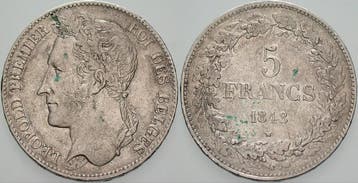 5 Francs 1848 Belgie-koenigreich Leopold I 1831-1865, Verzenden, België