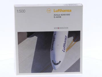 Schaal 1:500 Herpa 507417 Lufthansa Airbus A340-600 Reg...., Ophalen of Verzenden