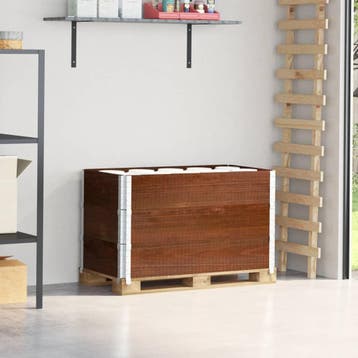 vidaXL Palletopzetranden 3 st 100x50 cm massief grenenhout, Verzenden