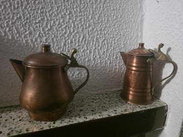 Vergiet (20) - Koper - Koperen keukengerei-set
