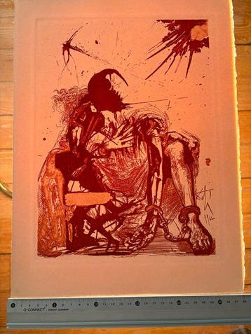 Salvador Dali (1904-1989) - Segismundo encadenado La Vida es